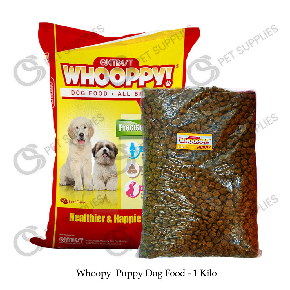 Whooppy Dog Food Adult and Puppy 1kg or 500g (for all breeds) with Yucca Extract supports intestinal cleansing and is proven effective to minimize stool odor