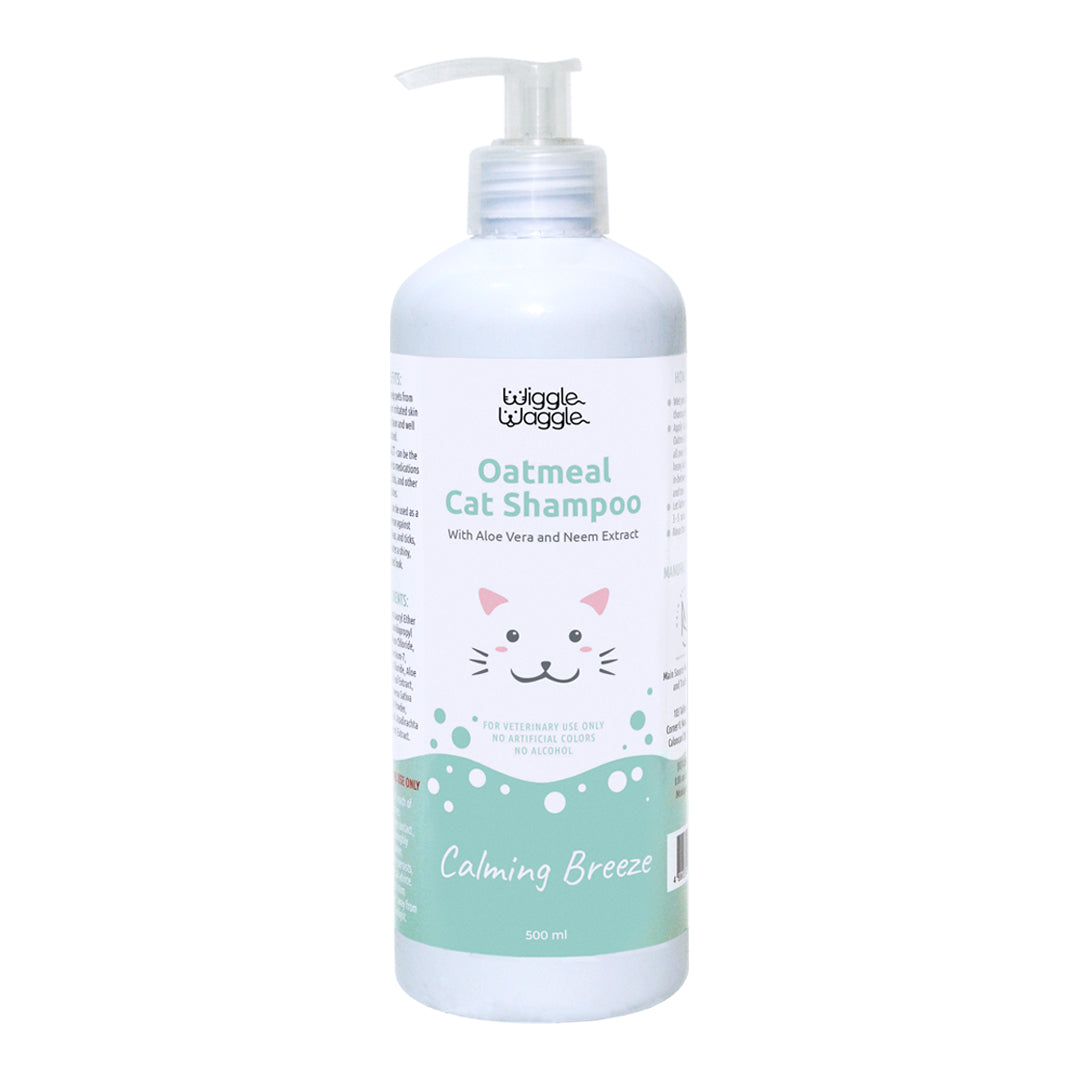 Wiggle Waggle Oatmeal Cat Shampoo  with Aloe Vera & Neem Extract